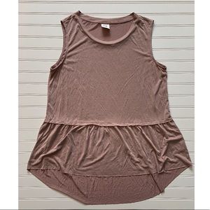 Anthropologie Mote Blush Hi Low Tank Top